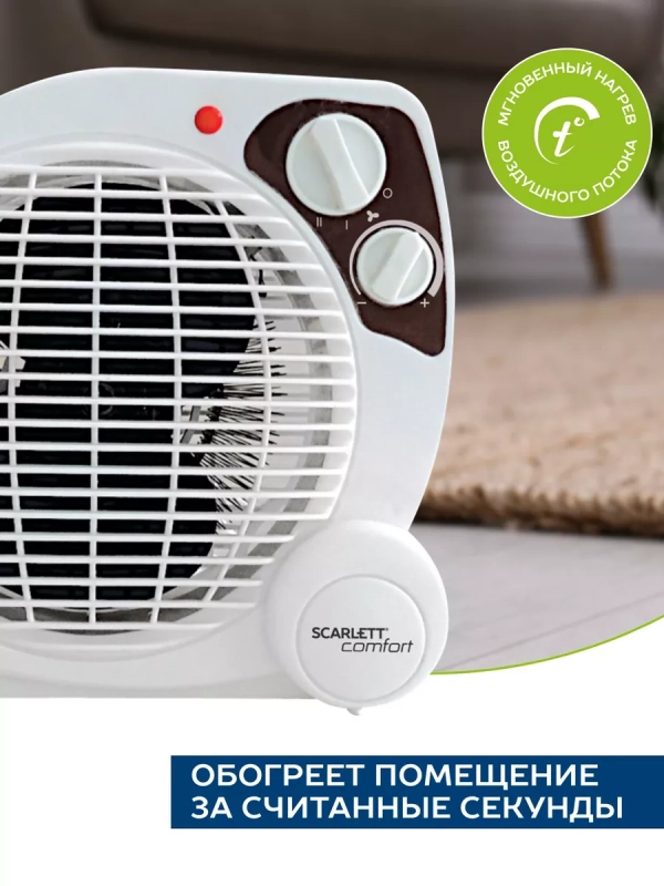 Обогреватель для дома Тепловентилятор настольный, 2 кВт