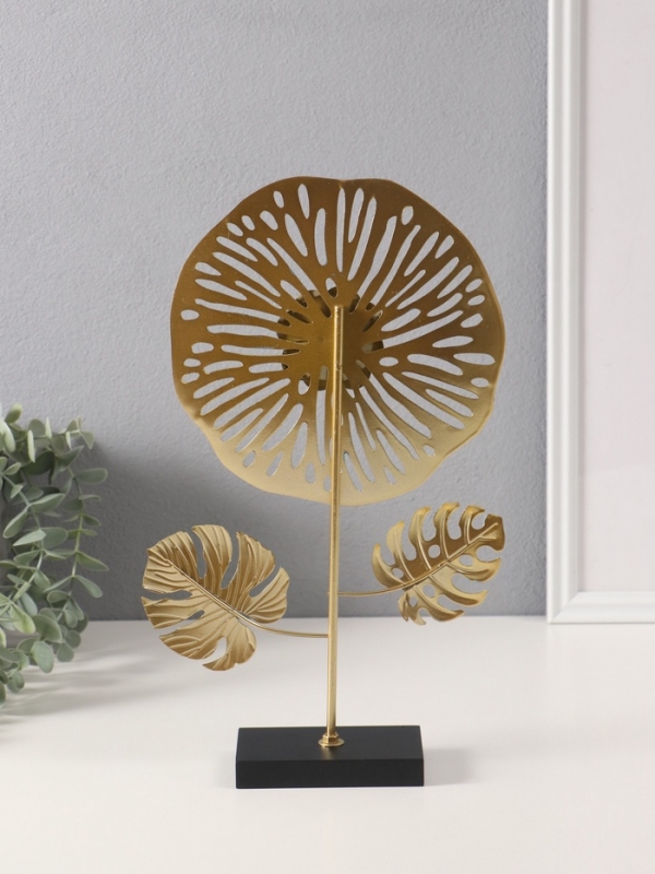 Сувенир металл "Тропический цветок" 6х19,5х32 см