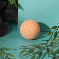 Бомбочка для ванны, 40 г, аромат персика, КЛАДОВАЯ КРАСОТЫ