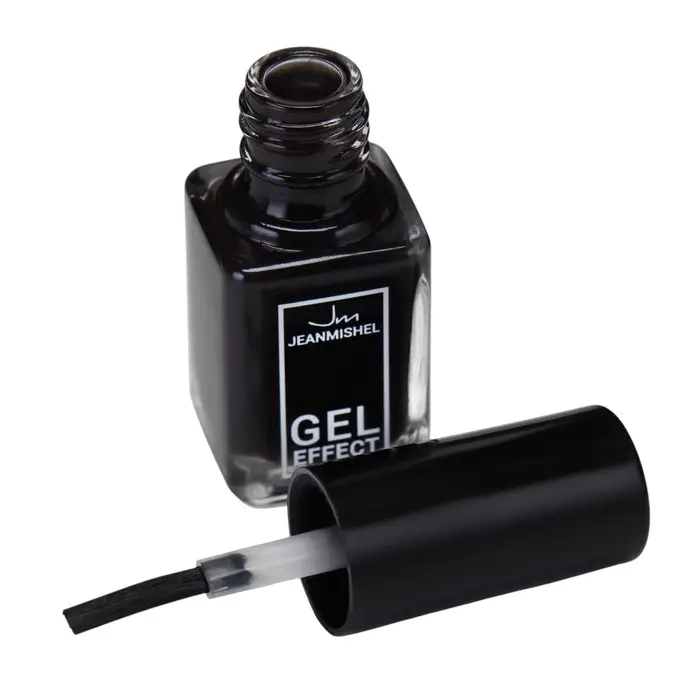 Лак для ногтей с эффектом геля, Jeanmishel, тон 199, чёрный матовый, 6 мл