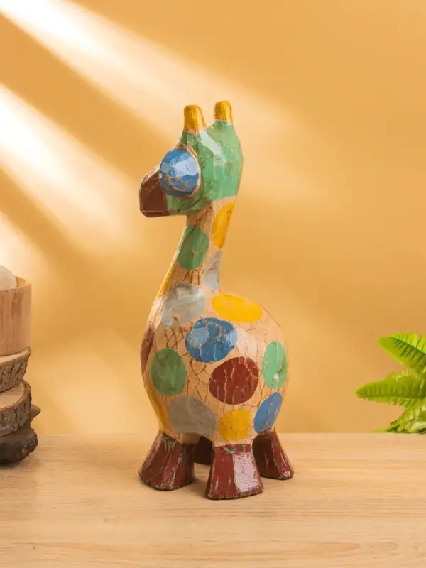 Сувенир "Жирафик" дерево 12х12х30 см, разноцветный