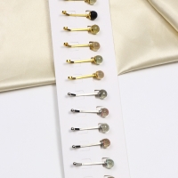 Зажим для платка &laquo;Хрусталь&raquo; шарик, цвет МИКС (неделимая фасовка 12 шт., цена за шт.)