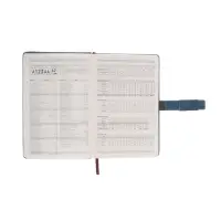 Ежедневник недатированный формат А5, с хлястиком, 112л, линия, пвх, Синий