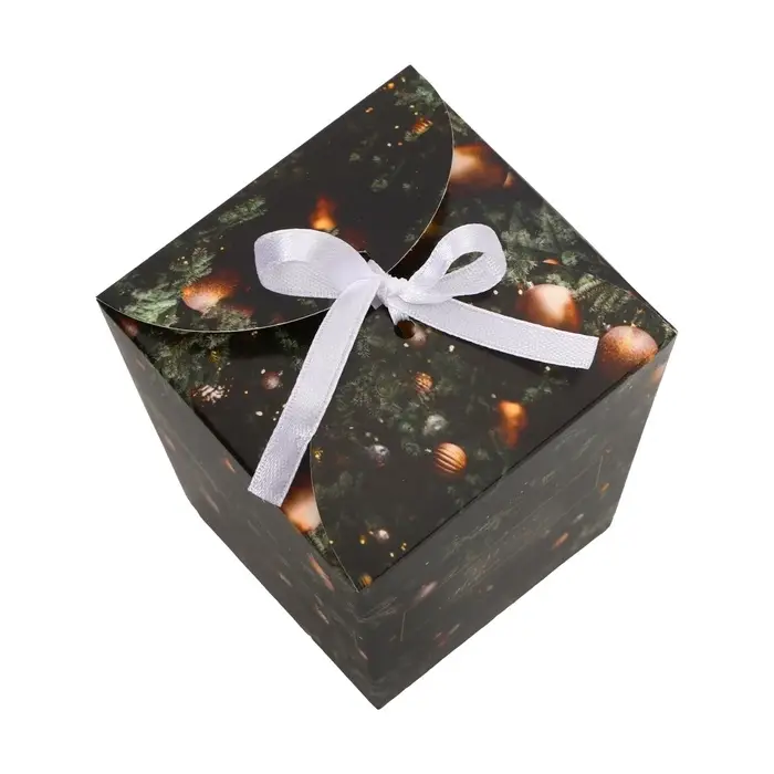 Бонбоньерка, новогодняя подарочная упаковка &laquo;Прекрасная Ель&raquo;, 7.5&times;8&times;7.5 см