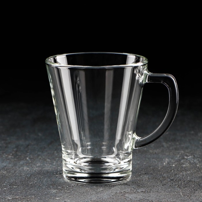 Кружка стеклянная &laquo;Аура&raquo;, 300 мл