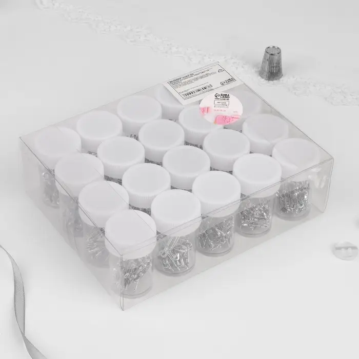 Булавки английские, 19 мм, 50 шт., цвет серебряный