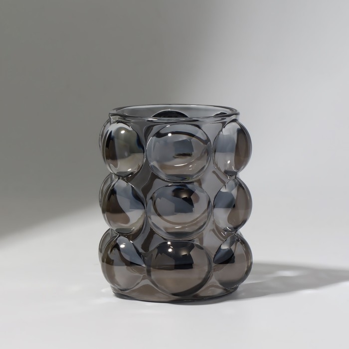 Подставка для хранения косметических принадлежностей &laquo;Bubble&raquo;, 10&times;8 см, чёрная