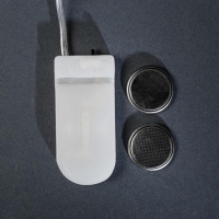 Гирлянда &laquo;Нить&raquo; 5 м роса, IP20, серебристая нить, 50 LED, батарейки CR2032х2 (в комплекте), свечение красное