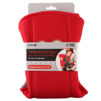 Рюкзак-кенгуру для малыша &laquo;Моё сердечко&raquo;, от 3 до 10 кг., цвет красный, Крошка Я