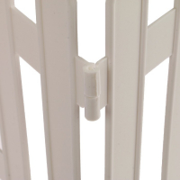 Ограждение декоративное, 35 &times; 210 см, 5 секций, пластик, белое, GOTIKA, Greengo