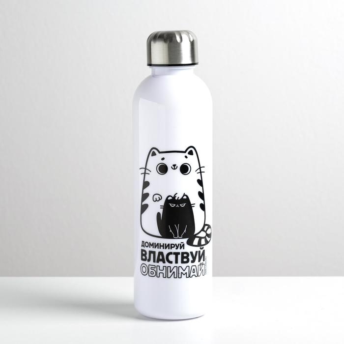 Бутылка для воды &laquo;Обнимай и властвуй&raquo;, 700 мл
