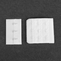 Застёжка для бюстгальтера, 3 ряда 3 крючка, 4,6 &times; 2,7 см, 4,6 &times; 5 см, 10 шт, цвет белый