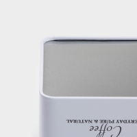 Банка для кофе &laquo;Дом и поле&raquo;, 1,2л, 12&times;10 см, цвет белый