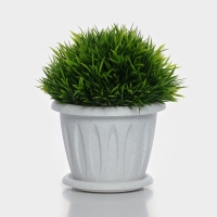 Горшок с поддоном &laquo;Фелиция&raquo;, 400 мл, цвет мраморный