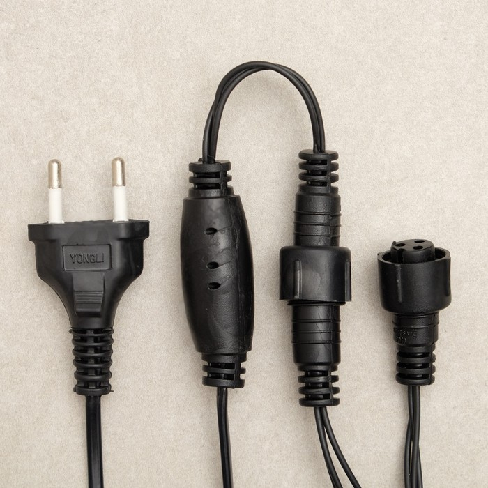 Гирлянда &laquo;Сеть&raquo; 2 &times; 3 м, IP44, УМС, тёмная нить, 384 LED, свечение белое, 220 В