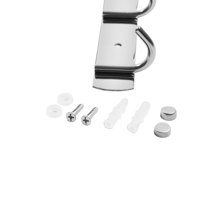 Вешалка CAPPIO CVT002, металлическая, трёхрожковая, цвет хром