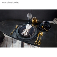 Тарелка подстановочная &laquo;Фишер&raquo;, d=35 см, цвет обводки чёрный