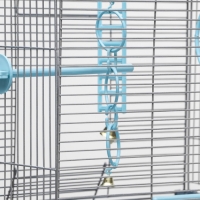 Клетка для птиц "Пижон" №101-Б, разборная, 42 х 30 х 65см (укомплект.) бирюзовая