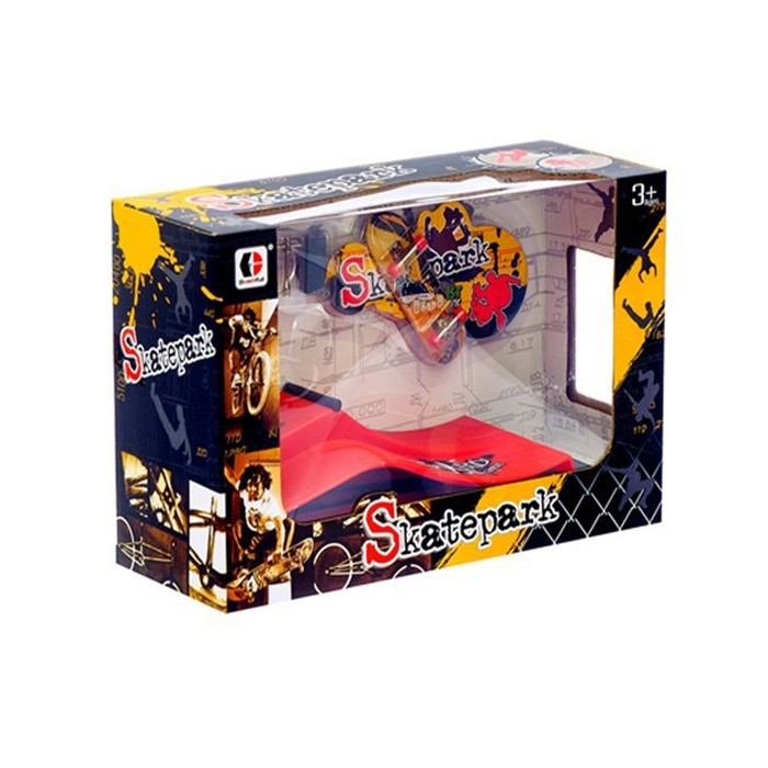 Набор экстремала &laquo;Скейт парк&raquo;, фингерборд с трамплином