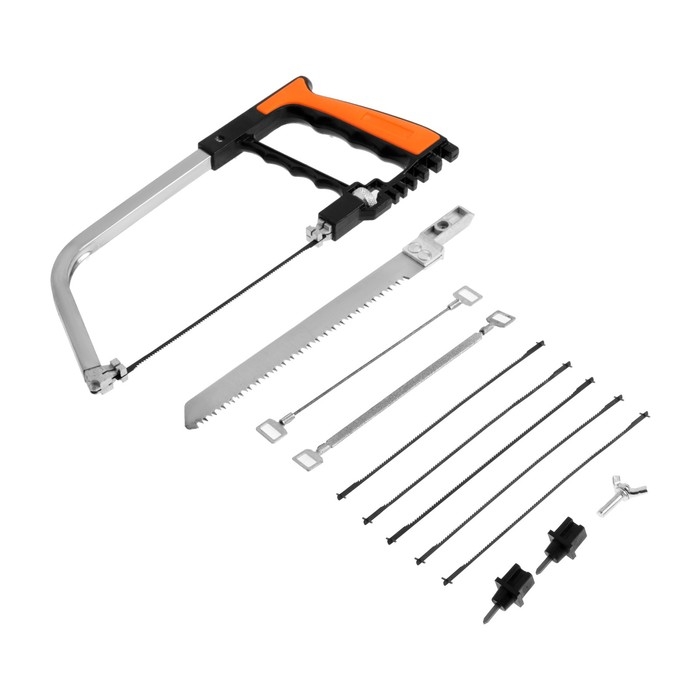 Набор с ножовкой ТУНДРА, универсальный, по дереву, пластику, металлу, стеклу, керамике