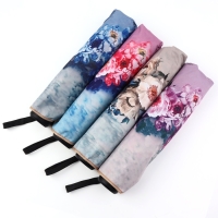 Зонт механический &laquo;Вдохновение&raquo;, эпонж, 4 сложения, 8 спиц, R = 48/55 см, D = 110 см, цвет МИКС