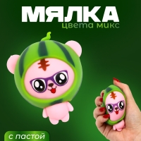 Мялка &laquo;Мишка&raquo; с пастой, цвета МИКС