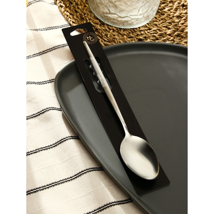 Ложка столовая из нержавеющей стали Magistro &laquo;Блинк&raquo;, длина 22 см, цвет серебряный