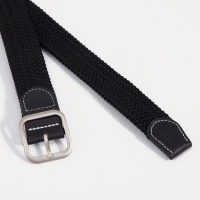 Ремень женский, ширина 3,3 см, пряжка металл, цвет чёрный