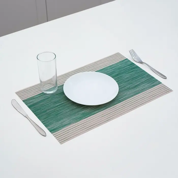 Салфетка сервировочная на стол &laquo;Космос&raquo;, 45&times;30 см, цвет зелёный