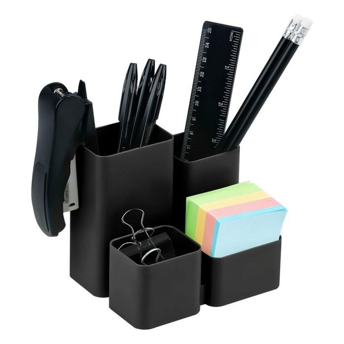 Подставка-органайзер для канцелярии Юниор чёрная