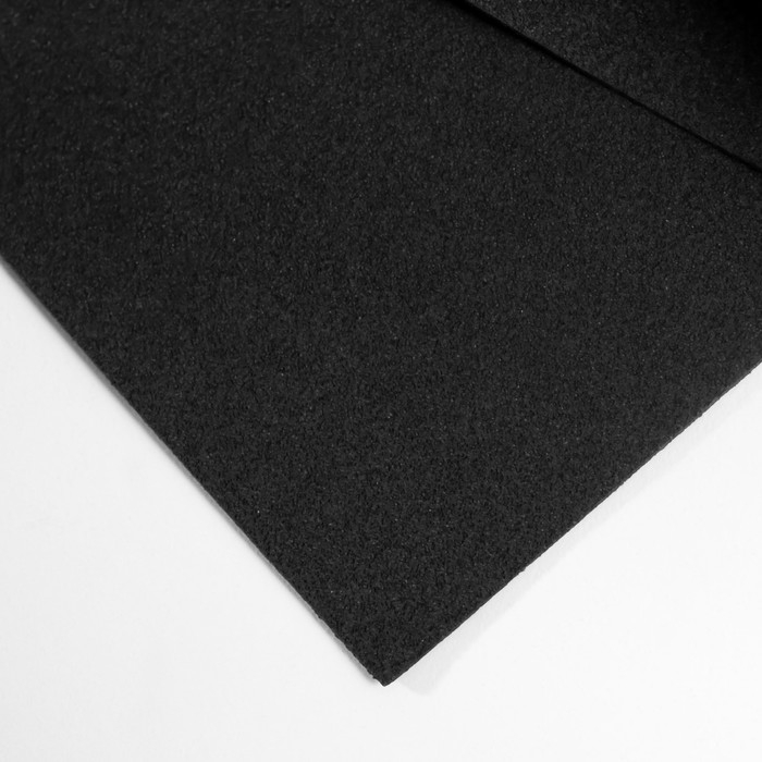 Фоамиран иранский 0,8-1 мм (чёрный/195) 60х70 см