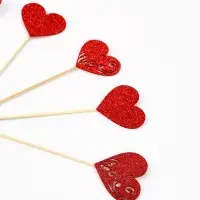 Шпажки для канапе &laquo;Сердечки ажур&raquo;, 6 шт
