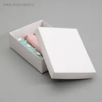 Коробка картонная без окна, белая, 16,5 х 12,5 х 5,2 см