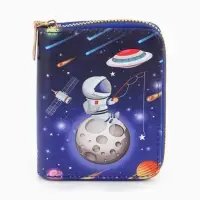 Кошелек жен 06-01-01 Июнь2522, 19*3*10 см, 3 отд+отд/молн, д/карт, д/монет, на магните красн   10909