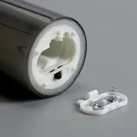 Светодиодная свеча "Серебристая" 20х5.5 см, AAx2 (не в компл.), Т/БЕЛЫЙ