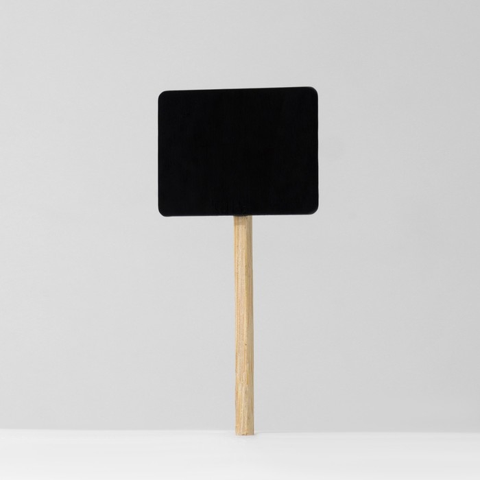 Меловой ценник на ножке &laquo;Флаг&raquo;, 10 шт. в наборе, 0,4&times;8&times;3,5 см, цвет чёрный