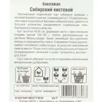 Семена Баклажан "Сибирский кистевой", 20 шт.
