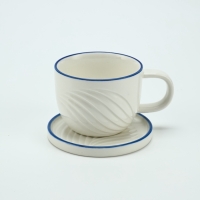 Чайная пара Dolce Ceramo. &laquo;Оушен&raquo;, 2 предмета: кружка 200 мл, блюдце d=10 см