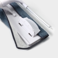 Окномойка бабочка Raccoon, стальная телескопическая ручка, микрофибра, поворот на 180&deg;, 40&times;10&times;118(150) см