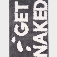 Коврик Доляна Get Naked, 50&times;80 см, микрофибра, темно-серый