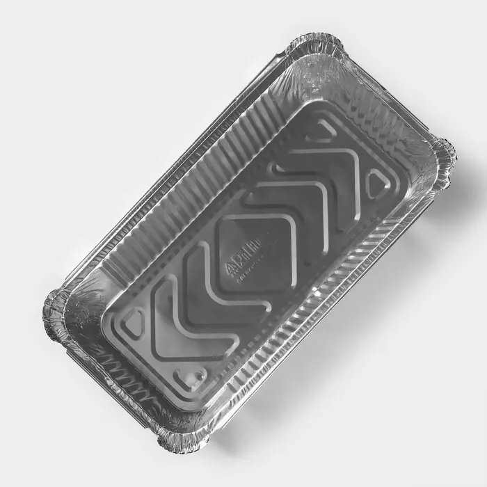 Форма для выпечки и запекания Доляна, 900 мл, 22&times;11&times;6.5 см, фольга, серебристая