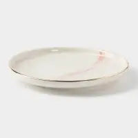 Тарелка керамическая пирожковая &laquo;Мрамор&raquo;, d=15 см, цвет розовый
