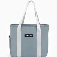 Термосумка на молнии, 6.4 л, цвет серый