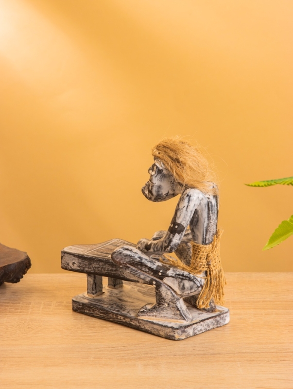 Сувенир &laquo;Абориген музыкант&raquo;, 14&times;8&times;16 см, дерево