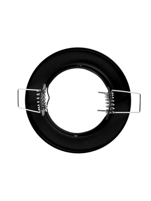 Светильник встраиваемый под лампу MR16, круг, металл, черный