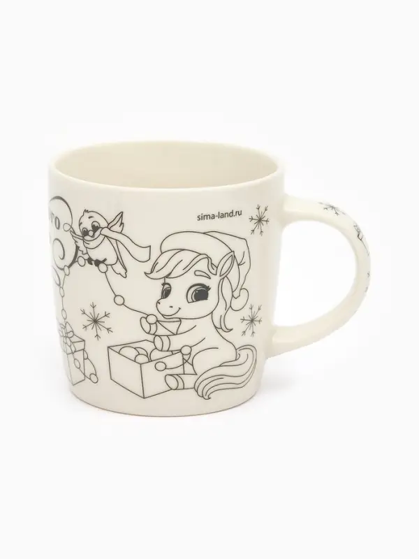 Роспись кружки красками &laquo;Лошадка в шапочке&raquo;, 300 мл