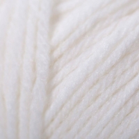 Пряжа для вязания спицами, крючком &laquo;Пехорский текстиль. Детский каприз&raquo;, 50% мериносовая шерсть, 50% фибра, 225 м/50 г, (01 белый)
