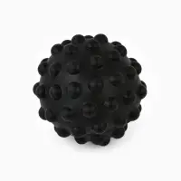 Игрушка пищащая "Мячик" для собак, 6,5 см, черная