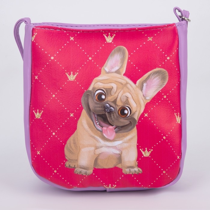 Сумка детская &laquo;Собачка&raquo; из эко-кожи, на ремешке, 17х12х5 см