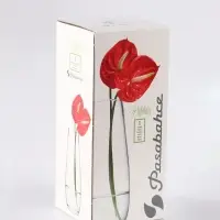 Ваза &laquo;Омега&raquo;, h=26 см, стекло, светло-серая